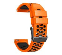 YUXUAN 22mm Watch Straps, Silicone Rubber, Quick Change Replacement Bands for Men and Women, Stainless Steel Clasp, Mittelgroße, Silicone, No Gemstone