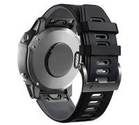 YUXUAN Quick Release Breathable Silicone Replacement Strap Compatible with 22 mm Garmin Fenix 8 47 mm/Fenix 7/6/5/Fenix 5 Plus and Sport Wrist Straps for Forerunner 935, Mittelgroße, Silicone, No