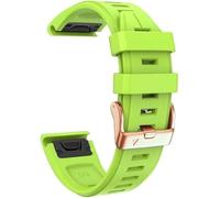 YUXUAN QuickFit 20 mm Strap Compatible with Garmin Fenix 8 43 mm/7S 5S/ 5S Plus, 6S/ 6S Pro, D2 Delta S, Descent Mk2S - Silicone Replacement Strap - Smartwatch Accessories, Mittelgroße, Silicone, No