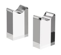 YUXUN Sword Stand Display, Polished Acrylic Katana Stand & Wand Holder for Desktop, Clear Knife Display Rack compatible with Samurai Swords, Daggers, Magic Wands, No Assembly Required, 2 Pair