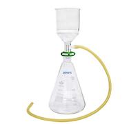 YUXun YX Glass Vacuum Suction Filter Filtration Kit, Borosilicate Glass, 1000ml Conical Flask, 250ml Buchner Funnel, Labware