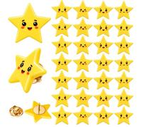 Yuxung 16/50 Pcs Gold/red Lapel Pins for Men Ladybug Lapel Pins Rose Brooch Floral Pin for Wedding Bridal Guests Party Decor, about 0.87 x 0.79 inches, Metal, no gemstone