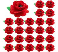 Yuxung Veterans Day Pins Bulk 2'' Felt Red Poppy Brooch Soldier Remembrance Flower Brooches for Lest We Forget Veteran Gifts, felt, no gemstone