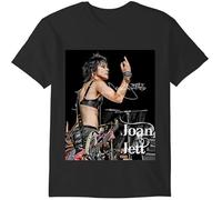 YUXUuruRTE Joan Jett T-Shirt Unisex Short Sleeve T-Shirt S-2345Xl Black