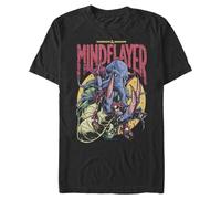 YUXUuruRTE Men's Dungeons & Dragons The Mind Flayer and Illithid Larvae Will Win T-Shirt Schwarz