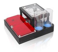 yuyala Ant Farm Nest, Black and Red, Acrylic Construction, Desktop Formicarium for Ant Colony Housing (M-2)