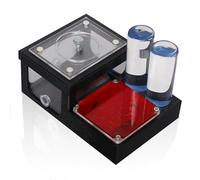 yuyala Ant Farm Nest, Black and Red, Acrylic Construction, Desktop Formicarium for Ant Colony Housing (S)