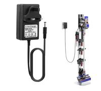 YUYEJIAYE 26.1V UK Charger for Dyson V8, V7, V6 | Replacement Power Adapter & Charging Cable Compatible with SV03 to SV11, DC58 to DC74 Cordless Vacuums (Black, 2M)