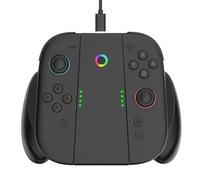 YUYIU Switch Charger Handle Suitable for Nin-tendo Switch 2 Accessories, Switch 2 Grip with USB Charging Cable, Charging While Playing, Easy to Install and Remove (Black)
