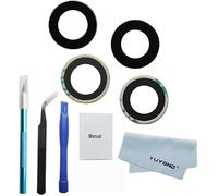 YUYOND 2pcs OEM Original Rear Camera Glass Lens Replacement for iPhone 15 and for iPhone 15 Plus Adhesive Preinstalled with Repair Tools Kit and Installation Manual
