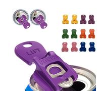 YUYQAQ 12 Pack Manual Easy Tab Can Opener,Colorful Soda Beer Can Opener & Beverage Can Barricade,Drink Cap for Soda Beer Coke From Bugs Bees,Dust at the Party BBQ Beach