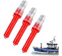 YUYQAQ 3Pcs Boat Flares, 2025 New LED Boat Flares Coast Guard Approved Marine, Upgraded Boats Safety Kit, Waterproof Emergency Signals for Fishing Nets, Buoys and Boats