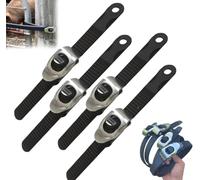 YUYQAQ 4Pcs Ultimate Heavy-Duty Grip Lock Strap,Adjustable Metal Ratchet Buckle and Super-Strong Flexible Strap,Reusable Locking Strap for Secure Anything