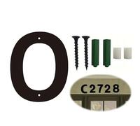 YUYQAQ 6 Inch Modern House Numbers for Outside, Large Metal Address Numbers for House, Anti-Rust Floating House Numbers and Letter with Nail Kits for Front Door Garden Mailbox, Easy to Install