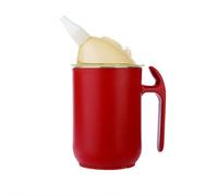 YUYQAQ Adult Sippy Cup for Elderly Spill Proof with Straw, Elderly Water Cup, Nursing Cup with Handle & Lid, Stainless Steel Dysphagia Drinking Cup for Spill Feeding Cup