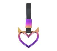 YUYQAQ Car Warning Hanging Ring, Hearts Drift Handle Rings Bumper Warning Car Accessory Car Warning Tow Strap Train Bus Handle Hand Strap