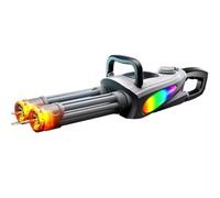 YUYQAQ Electric Water Gun for Adults,32 Ft Shooting Range,Double Barrel Automatic Squirt Gun with LED Light,400ML Large Capacity,IP7 Waterproof Auto Water Gun