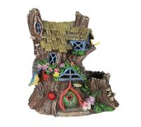 YUYQAQ Fairy Garden House for Outside, Outdoor Statues for Garden Decor, Cottage Lovely Miniature Garden Accessories Supplies,Lawn Ornaments Yard Decor