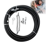 YUYQAQ Flex-Shaft Sewer Descaling Chain, Multi-Purpose PVC Pipe Maintenance Tool, Push-Type Rotary Cable Sewer Dredge, Oil Pollution in Pipeline Blocks Drilling Tools, Suitable for 16mm Spring