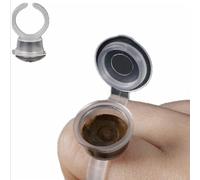 Yuyte 100pcs Tattoo Ink Ring Eyelash Extend Pigment Ink Holder Container Cup with Lid Tattoo Kit