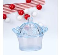 YUYTE 12Pcs Transparent -Shaped Plastic Gift Boxes for Weddings, Bridal Showers, and Special Celebrations (Blue)