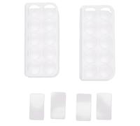 YUYTE 2 Pack Acrylic Vial Wall Mounted Peptide Storage for Refrigerator Holds 10 Vials Each Clear Display Rack