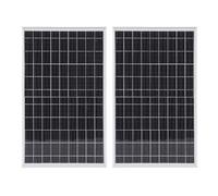 YUYTE 2PCS 20W Solar Panel with 100A Self Adaptive Controller, Solar Panel Monocrystalline PV Module, for Boat RV Motorcycle Marine