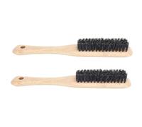YUYTE 2pcs Beard Brush Set, Bamboo Handle Beard Mustache Brushes for Men, Anti Grooming Brush for Styling and Cleaning Loose Hair