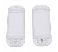 YUYTE 2PCS Child Proof Light Switch Cover Transparent Rocker Switch Guard for Kids and Pets with Wall Plate Screws for Single Double Triple Switches (Transparent Color)