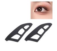 YUYTE 2Pcs Eyeshadow Template,Portable Eyeshadow Tool,Reusable PP Plastic Eye Makeup Aid Tool for Women,Beginners