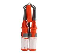 YUYTE 2Pcs Ice Fishing Safety Picks Winter Ice Claws with Emergency Whistle for Outdoor Hiking Fishing Tackle Accessories Life Saving Ice Cone (White rope)