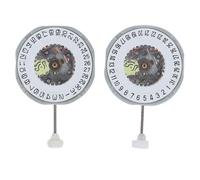 YUYTE 2Pcs Quartz Movement, Performance PE28 3 Hands 6 Hands Single Calendar Date Watch Wristwatch Movement Accessory Movement Replacement Part for Watch Repair