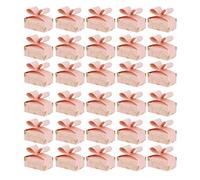 YUYTE 30PCS Bowknot Boxes - Elegant Boxes for Weddings, Birthdays, Christmas, and Special (Roseate)