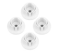 YUYTE 4pcs Satellite Cable Wall Bushing, Professional Wall Hole Feed Through Cable Bushing Set with Snap on Sleeving Tool, for Dishy Router Ethernet Adapter (White)