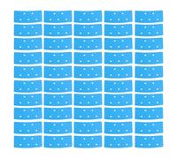 YUYTE 50pcs Double Sided Wig Tape with Holes Perforated Wig Tape Breathable PU Water Proof Lace Front Support for Toupee Hair Piece