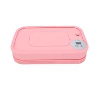 YUYTE Baby Wipe Warmer Foldable Large Capacity Fast Heating 3 Temperature Levels Smart Control for Newborn Sensitive Skin Travel Home Car (Pink)