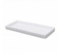 YUYTE Bathroom Vanity Tray Silicone Bathroom Tray Countertop Organizer Vanity Organizer Marble Pattern Rectangle Makeup with Food Grade Silicone for Kitchen Bedroom (24 * 10.5 * 1.8cm)
