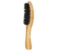 YUYTE Beard Brush, Soft Skin Friendly Brush Hair Strong Toughness Ergonomic Handle Composite Wood, with Curved Design for Travel Use