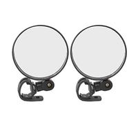 YUYTE Bike Rear View Mirror, 3.1 Inch Wide Angle Convex Lens with Adjustable Flexible Support Bar, Universal for Mobility Scooters Electric Scooters