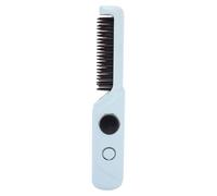 YUYTE Cordless Hair Straightening Brush, Portable Straightening Comb, 2000MAh, Plant Protein Coating, Sandwich Brush Structure with Aluminum Comb for Travel, Home, Styling (Blue)
