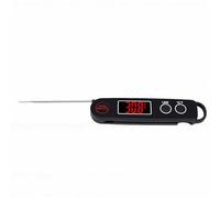 YUYTE Digital Meat Thermometer Kitchen Thermometer Food Read LED Screen 0.1C Accuracy 180 Foldable Probe with ABS Shell for Cooking Grilling BBQ (Black)