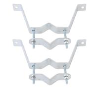 YUYTE Duty TV Antenna Mast Brackets Wall Mount Clamp Set for Flagpoles