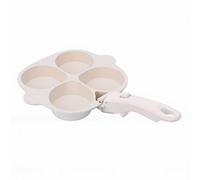 YUYTE Egg Pan Egg Frying Pan 3 Section Nonstick Breakfast Skillet with Removable Handle for Eggs Burgers Sausages and Bacon (4 Cup)