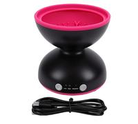 YUYTE Electric Makeup Brush Cleaner Cordless Rotating with 2 Speeds Spinning Dry Function for Auto Makeup Maintenance, Portable Battery Operated Washer (Black)