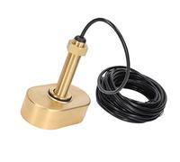 YUYTE Fish Finder Transducer Sensor with 10m Cable High Sensitivity Bronze Design Ideal for Shallow Deep Fishing