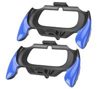 YUYTE Gamepad Bracket, 2Pcs Ergonomic Handlebar Grip with One Live Lock for 2000, Lightweight ABS Material, Anti Slip Matte Finish (Blue)
