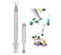 yuyte Jewelry Tweezer With 4 Claws, Jewelry Pick-up Tool, Diamond Gems Prong Catcher and Grabber, Ideal for Beading, Watch and Eyeglass Repair(Long and Short)
