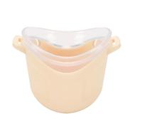 YUYTE Liquid Silicone Double Layer Noise Reducing Handheld Vocal Muffler with Curved Mouth Opening Internal Acoustic Channel for Singers Voice Training Warm Ups