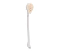 YUYTE Long Handle Shower Brush [Brand] Bath Brush Back Scrubber Detachable Massage Shower Cleaning Exfoliation with Soft Hair Removable Head for Back Feet Body Cleaning (White)