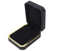YUYTE Luxury Pendant Box, Unique Elegant Jewelry Gift Box Pendant Box with Led Light Jewelry Display Gift Box for Proposal,engagement, Luxurious and Elegant Jewelry Box Design with Light(black)